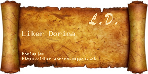 Liker Dorina névjegykártya